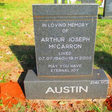 AUSTIN Arthur Joseph McCarron 1940-2003