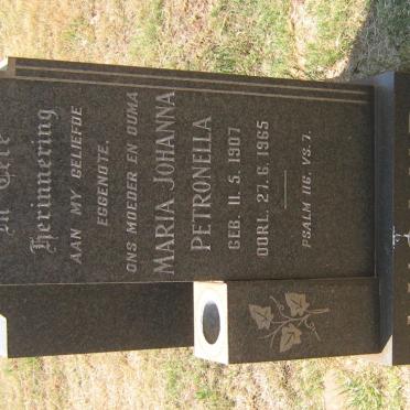 AUCAMP Maria Johanna Petronella 1907-1965