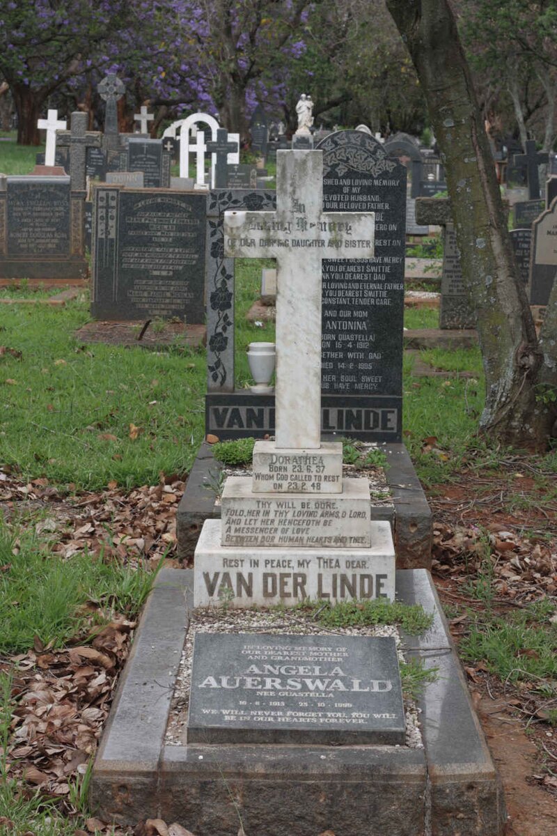 AUERSWALD Angela nee GUASTELLA  1913-1999 :: VAN DER LINDE Dorathea 1937-1948