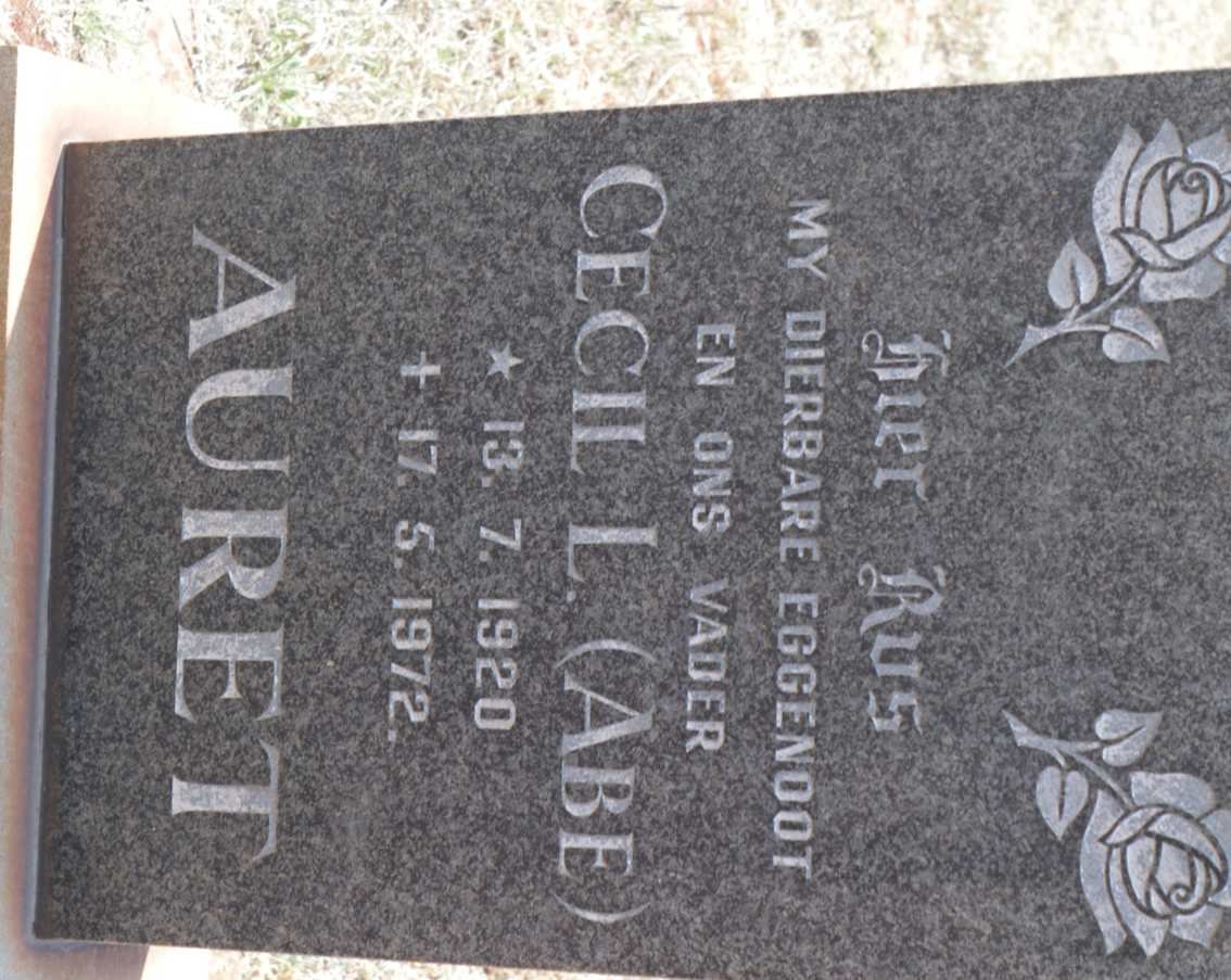 AURET Cecil L. 1920-1972