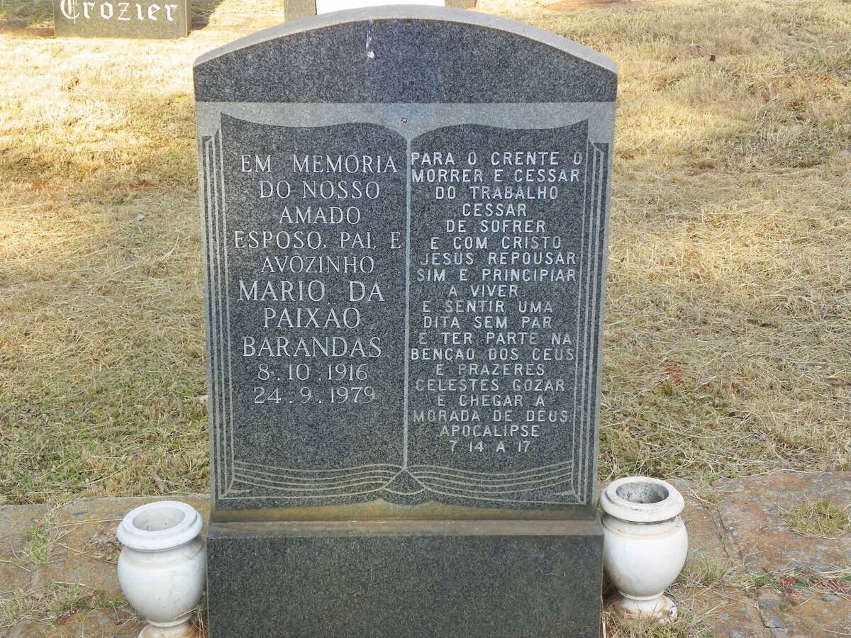 BARANDAS Mario Da Paixao 1916-1979