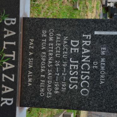 BALTAZAR Francisco de Jesus 1931-1988