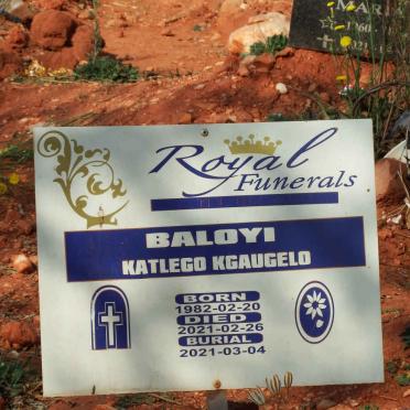 BALOYI Katlego Kgaugelo 1982-2021