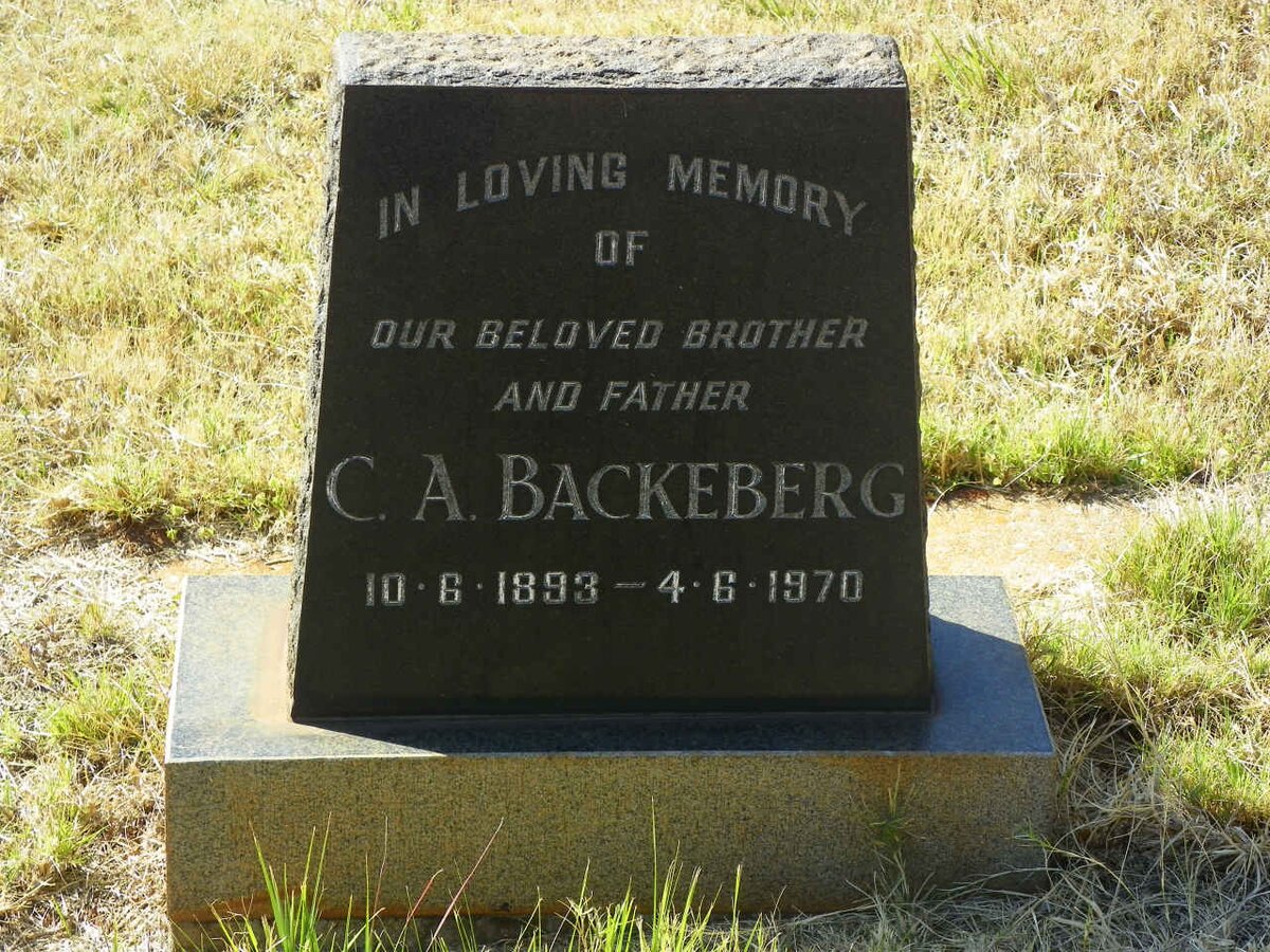 BACKEBERG C.A. 1893-1970