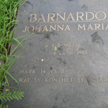 BARNARDO Johanna Maria 1903-1985