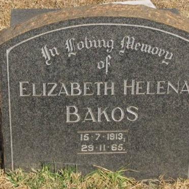 BAKOS Elizabeth Helena 1913-1965