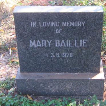 BAILLIE Mary -1976
