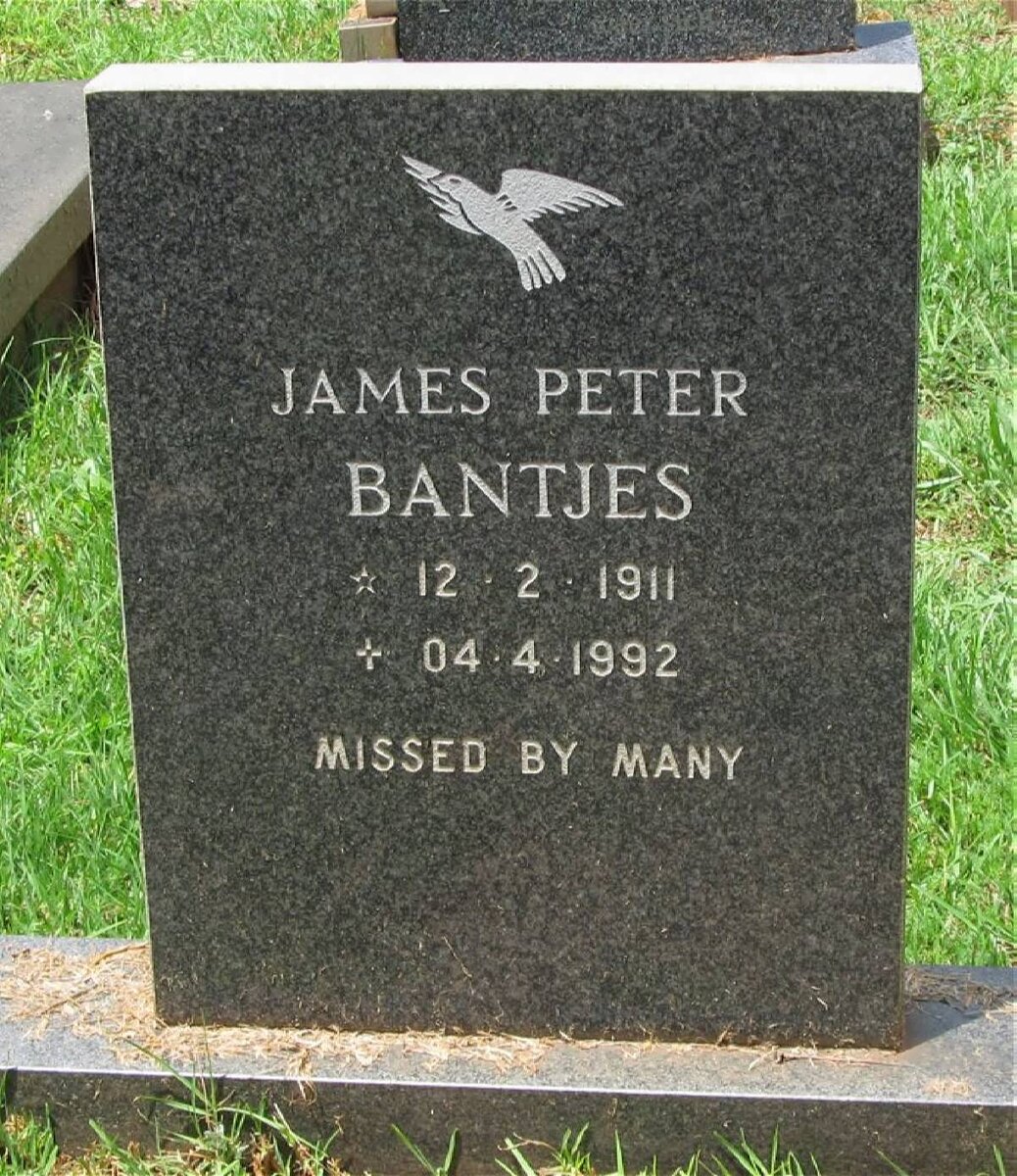 BANTJES James Peter 1911-1992