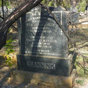 BANNINK Jan Hendrik 1862-1944 &amp; Jetta Sophia 1871-1967