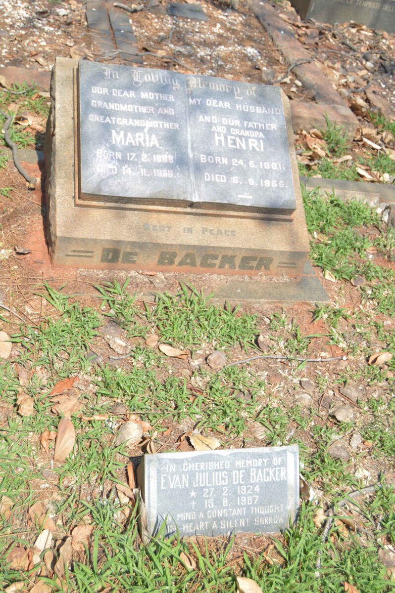 BACKER Henri, de 1881-1955 &amp; Maria 1889-1966