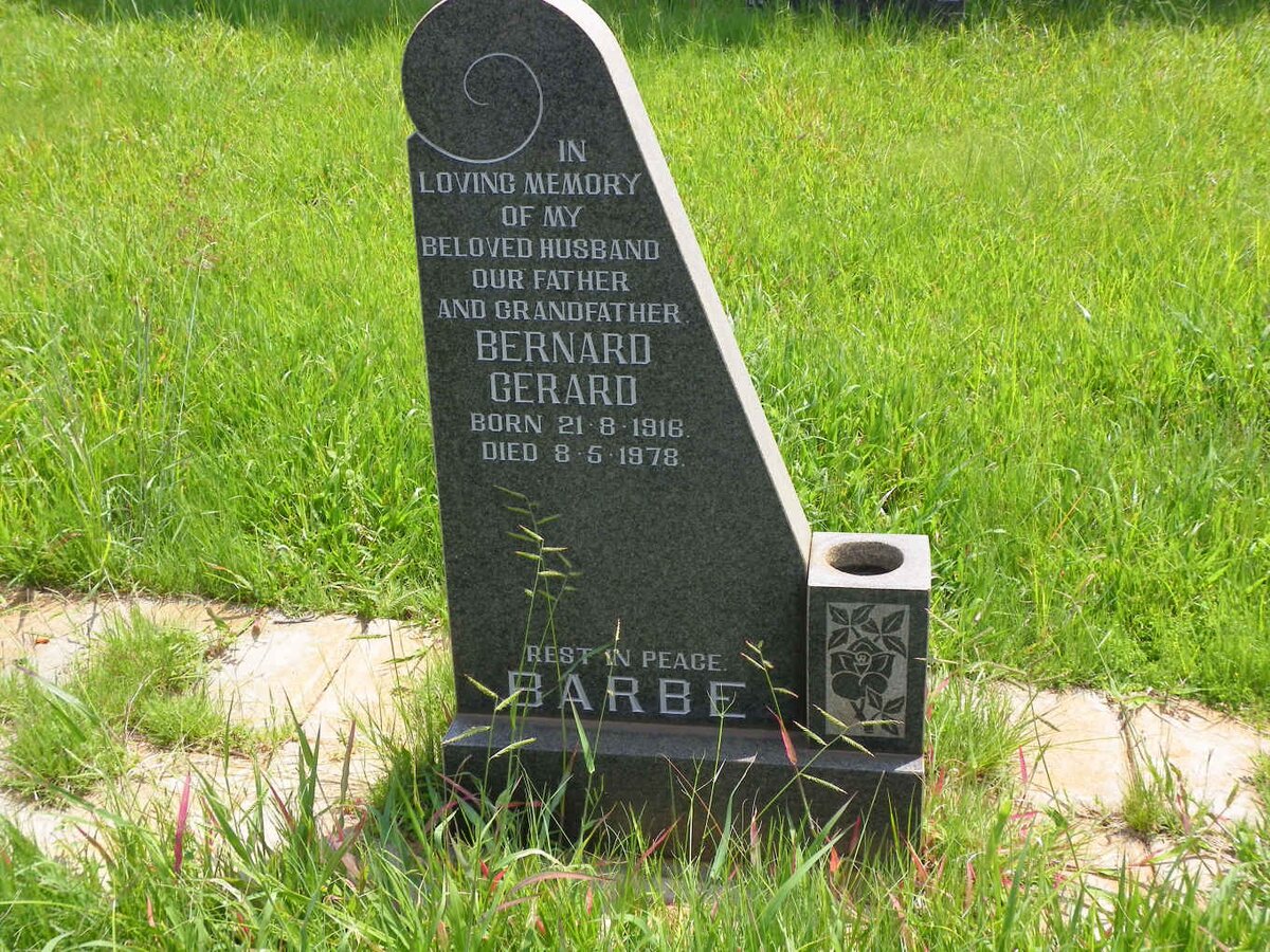 BARBE Bernard Gerard 1916-1978