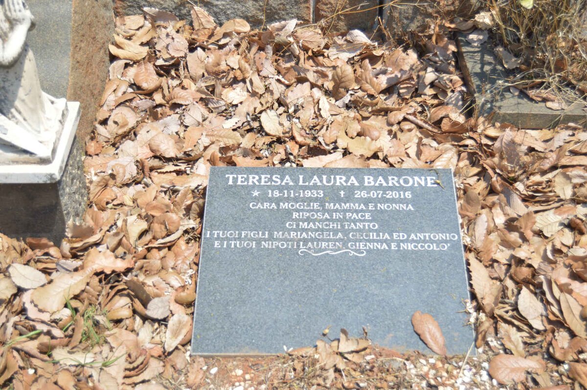 BARONE Teresa Laura 1933-2016