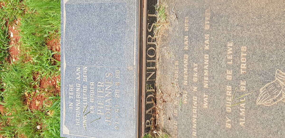 BADENHORST Pieter Johannes 1967-1980