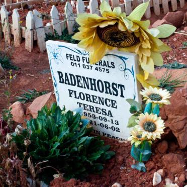 BADENHORST Florence Teresa 1953-2021