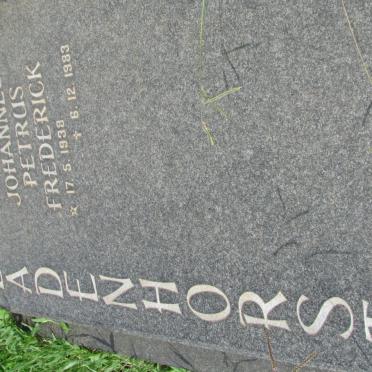 BADENHORST Johannes Petrus Frederick 1938-1983