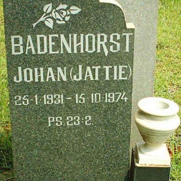 BADENHORST Johan 1931-1974