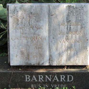 BARNARD Elsie Johanna Catharina 1912-1970