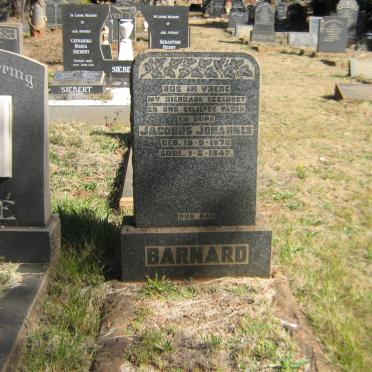 BARNARD Jacobus Johannes 1875-1948