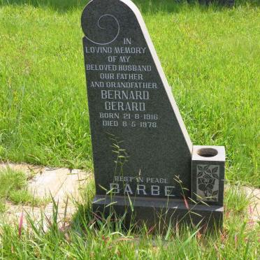 BARBE Bernard Gerard 1916-1978