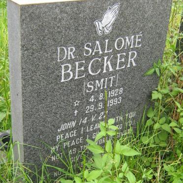 BECKER Salomé nee SMIT 1928-1993
