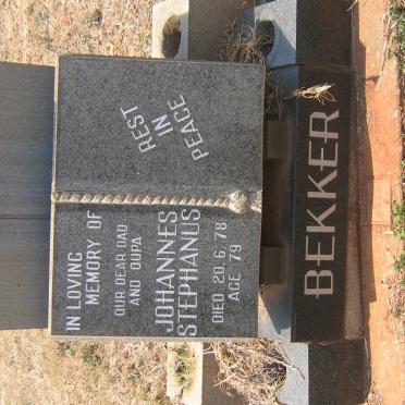 BEKKER Johannes Stephanus -1978