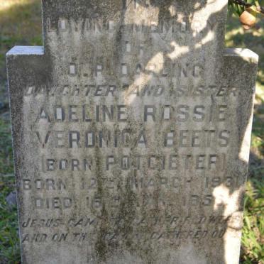 BEETS Adeline Rossie Veronica nee POTGIETER 1931-195?