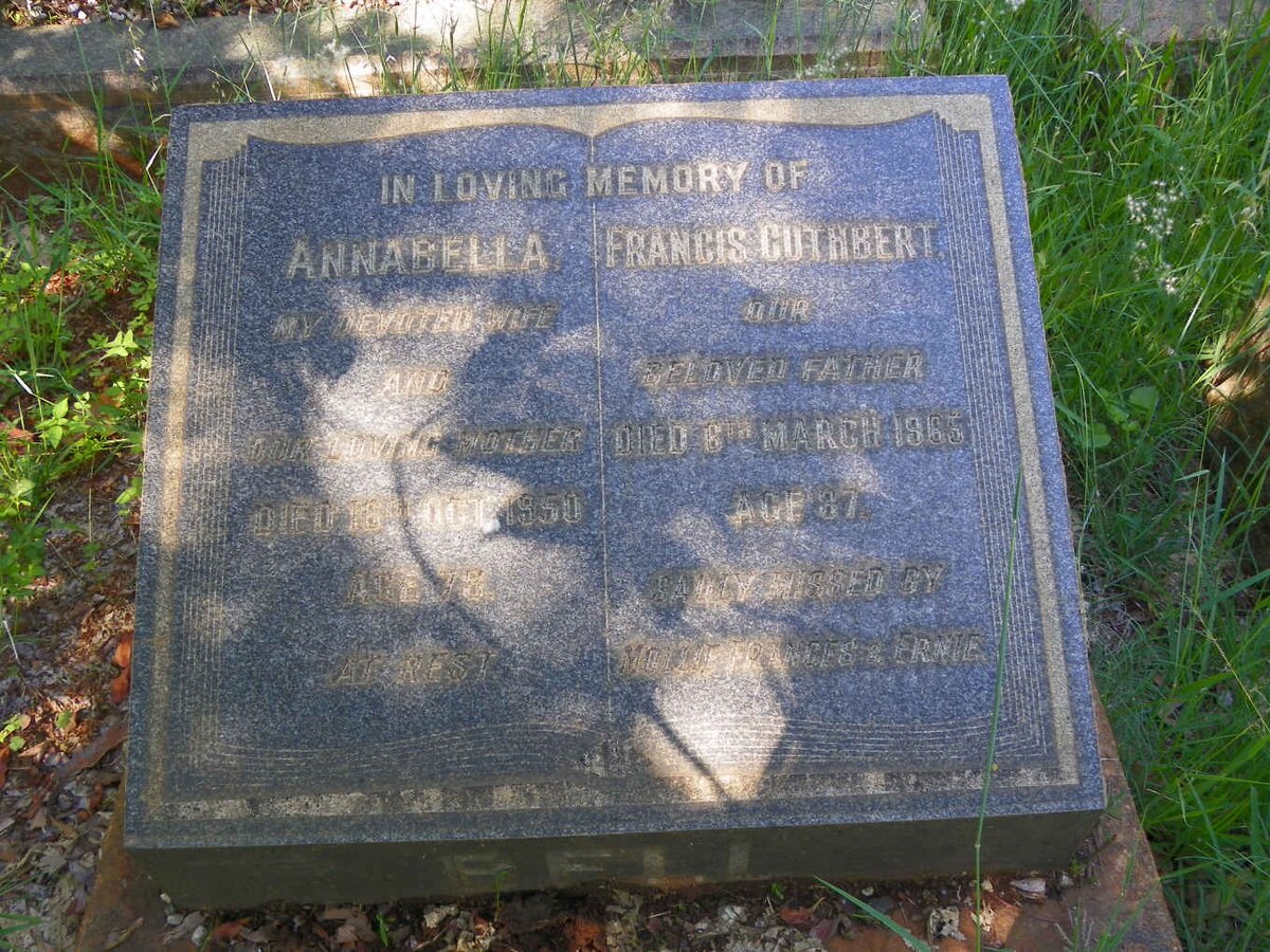 BELL Francis Cuthbert -1965 &amp; Annabella -1950