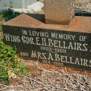 BELLAIRS E.H. 1903-1969 &amp; A. 1914-1988