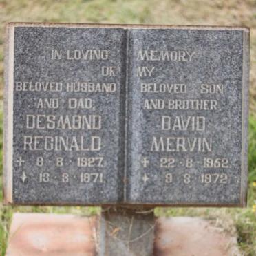 BELL Desmond Reginald 1927-1971 :: BELL David Mervin 1952-1972