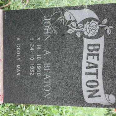 BEATON John A. 1900-1952