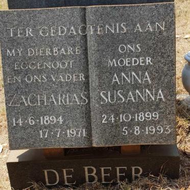 BEER Zacharias, de 1894-1971 &amp; Anna Susanna 1899-1993