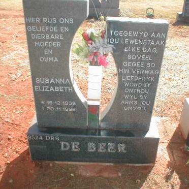 BEER Susanna Elizabeth, de 1935-1996
