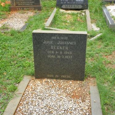 BECKER Jurie Johannes 1948-1977