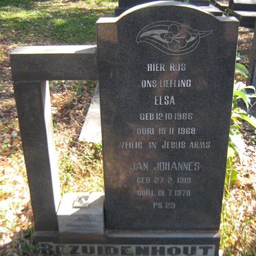 BEZUIDENHOUT Jan Johannes 1919-1978 :: BEZUIDENHOUT Elsa 1966-1968