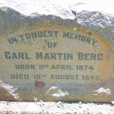 BERG Carl Martin 1874-1945