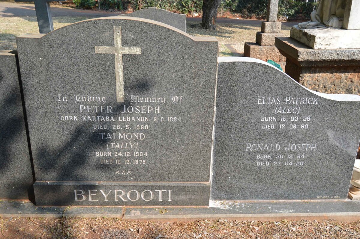BEYROOTI Peter Joseph 1884-1960 &amp; Talmond 1904-1975