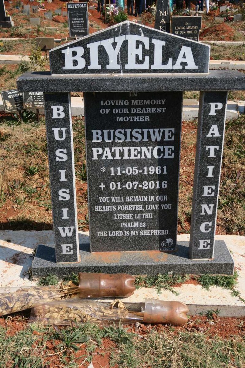 BIYELA Busisiwe Patience 1961-2016