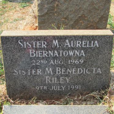 BIERNATOWNA M. Aurelia -1969 :: RILEY Benedicta M. -1991