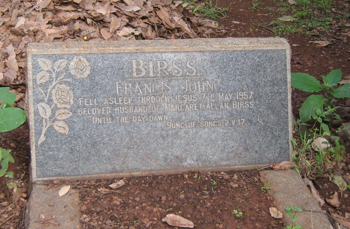 BIRSS Francis John -1957