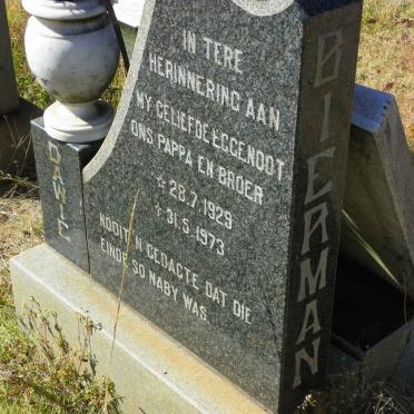 BIERMAN Dawie 1929-1973