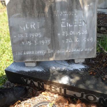 BILJON Gert, van 1905-1973 &amp; Eileen 1908-1999