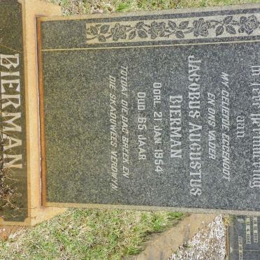 BIERMAN Jacobus Augustus -1954