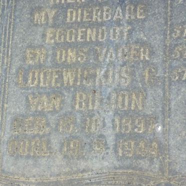 BILJON Lodewickus, van 1897-1944