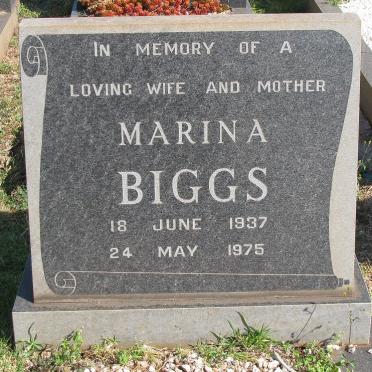BIGGS Marina 1937-1975