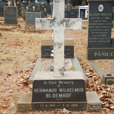 BLOEMHOF Hermanus Wilhelmus 1913-1959