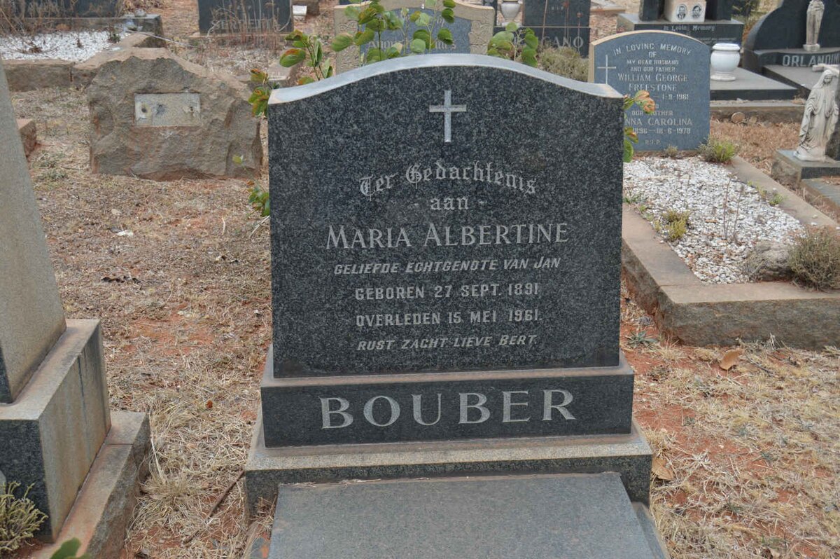 BOUBER Maria Albertine 1891-1961