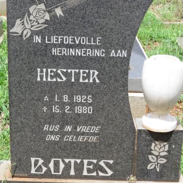 BOTES Hester 1925-1980