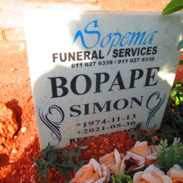 BOPAPE Simon 1974-2021