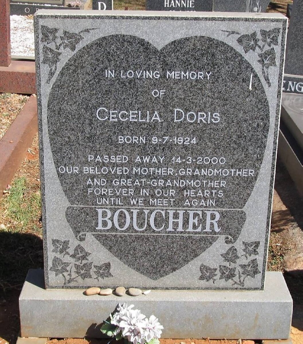 BOUCHER Cecelia Doris 1924-2000