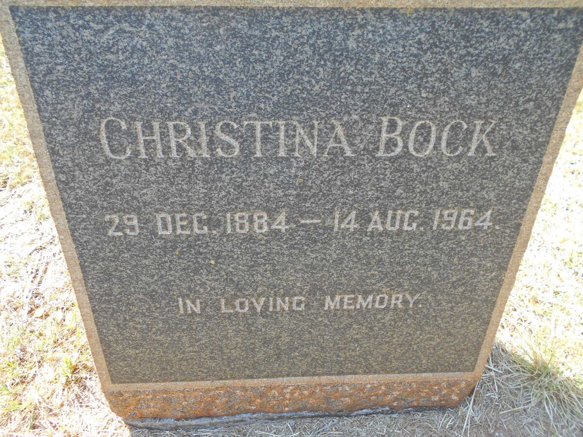 BOCK Christina 1884-1964